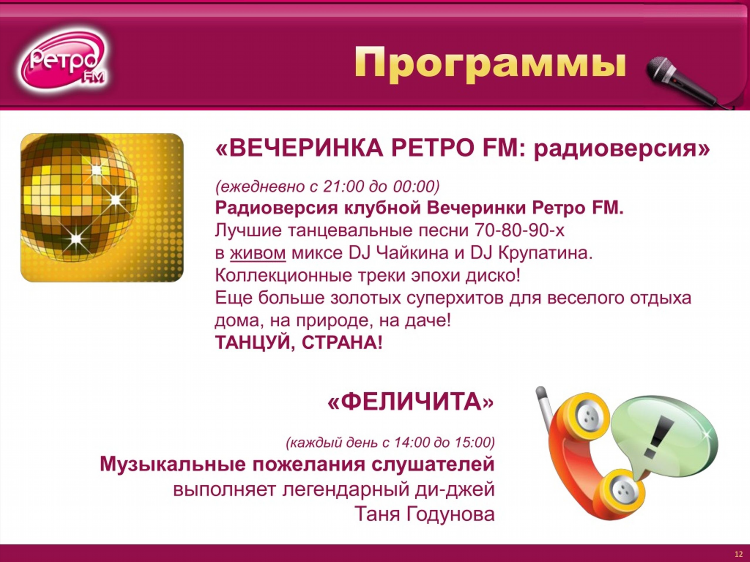 Ретро фм расписание на сегодня